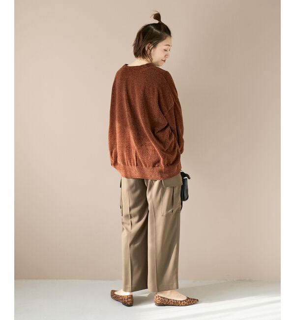  「モールヤーンVネックカーディガン」|カーディガン|