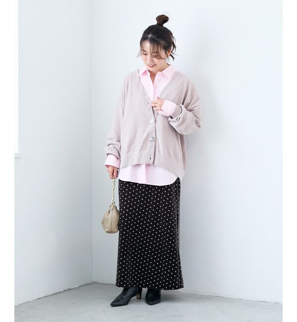  「モールヤーンVネックカーディガン」|カーディガン|