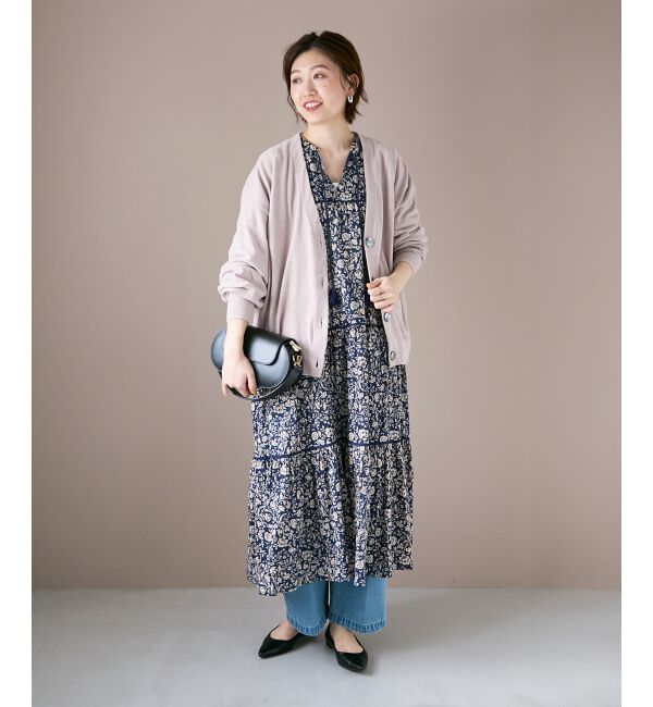  「モールヤーンVネックカーディガン」|カーディガン|