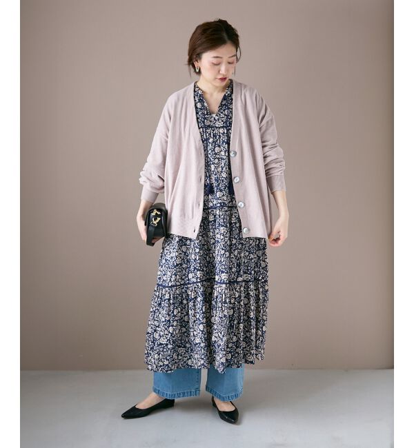  「モールヤーンVネックカーディガン」|カーディガン|