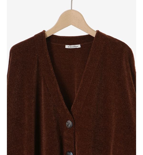  「モールヤーンVネックカーディガン」|カーディガン|