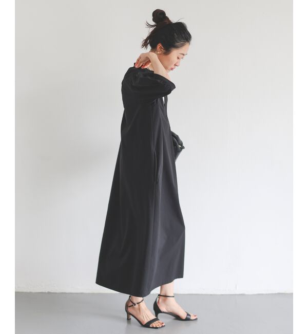  「ギャザースリーブスキッパーワンピース」|ワンピース|