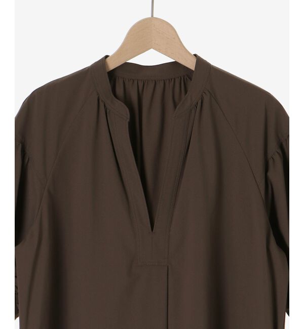  「ギャザースリーブスキッパーワンピース」|ワンピース|