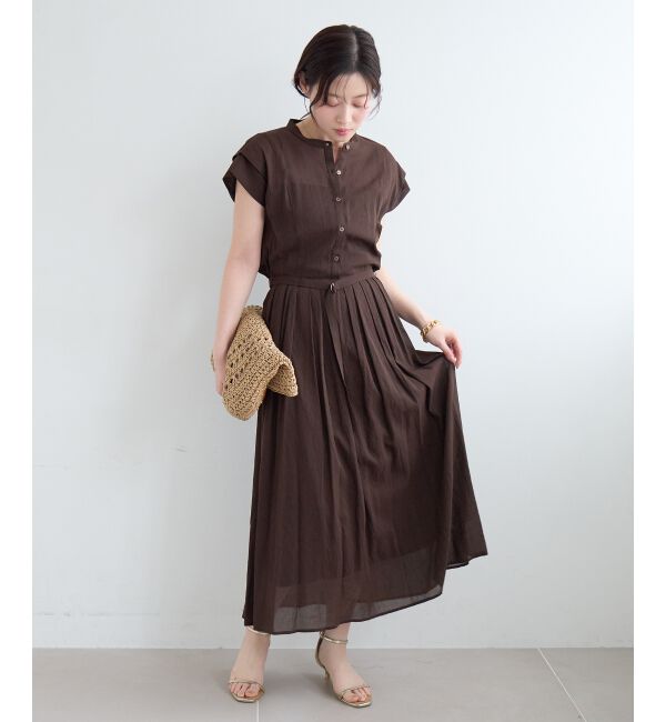  「シアーボイルフレンチスリーブワンピース」|ワンピース|