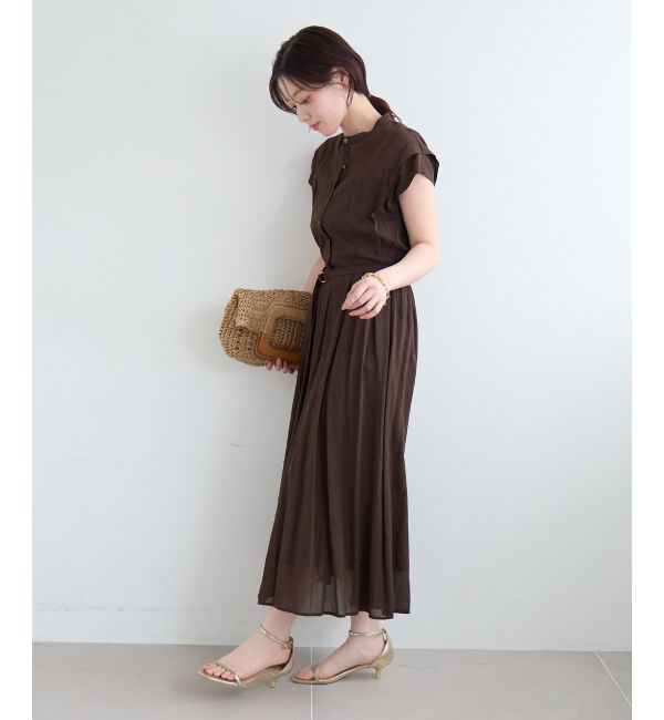  「シアーボイルフレンチスリーブワンピース」|ワンピース|