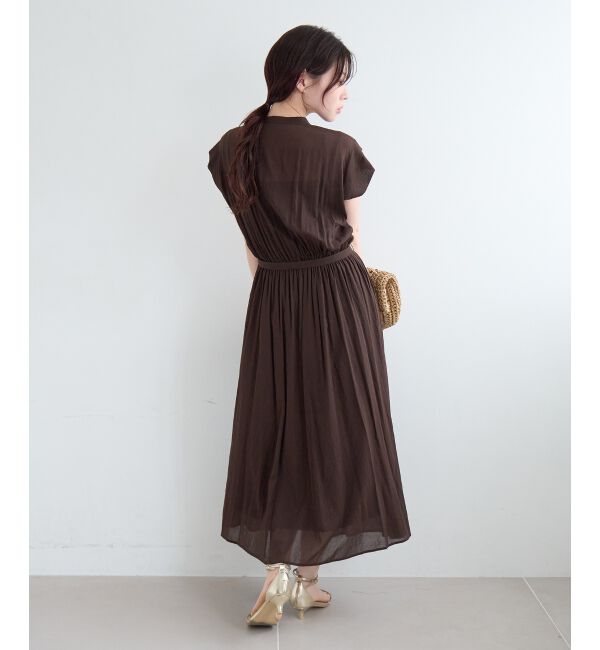  「シアーボイルフレンチスリーブワンピース」|ワンピース|