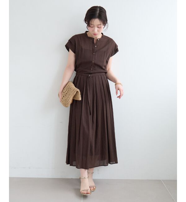  「シアーボイルフレンチスリーブワンピース」|ワンピース|