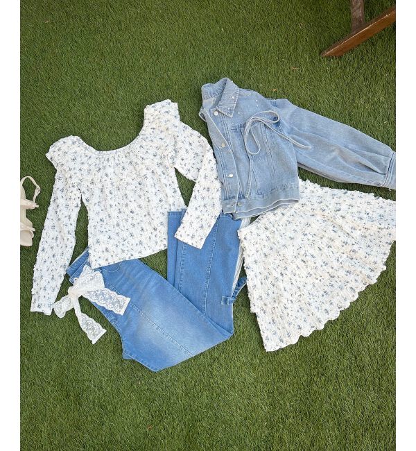 MAJESTICLEGON「カットレースフリルミニスカパン」|スカート|