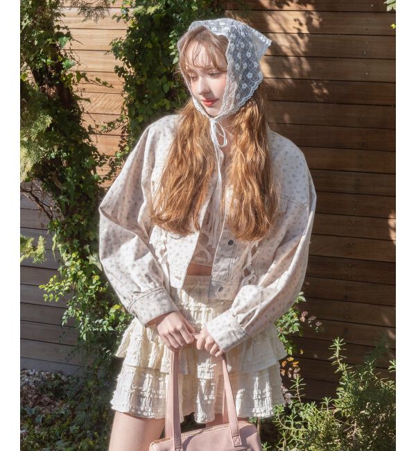 MAJESTICLEGON「カットレースフリルミニスカパン」|スカート|