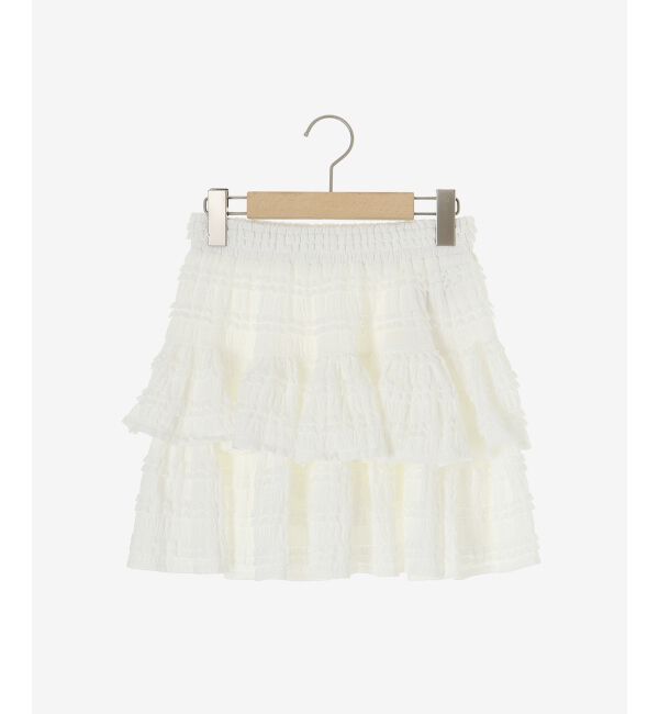 MAJESTICLEGON「カットレースフリルミニスカパン」|スカート|