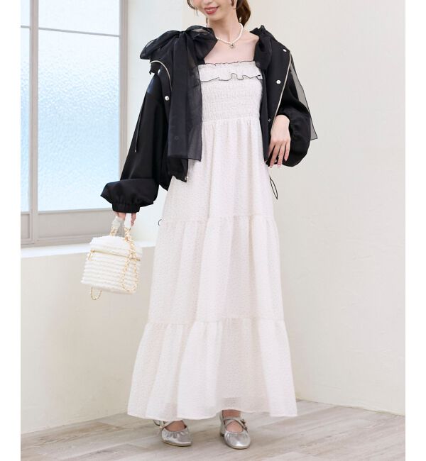  「サテンショートフードブルゾン」|ブルゾン・スタジャン|