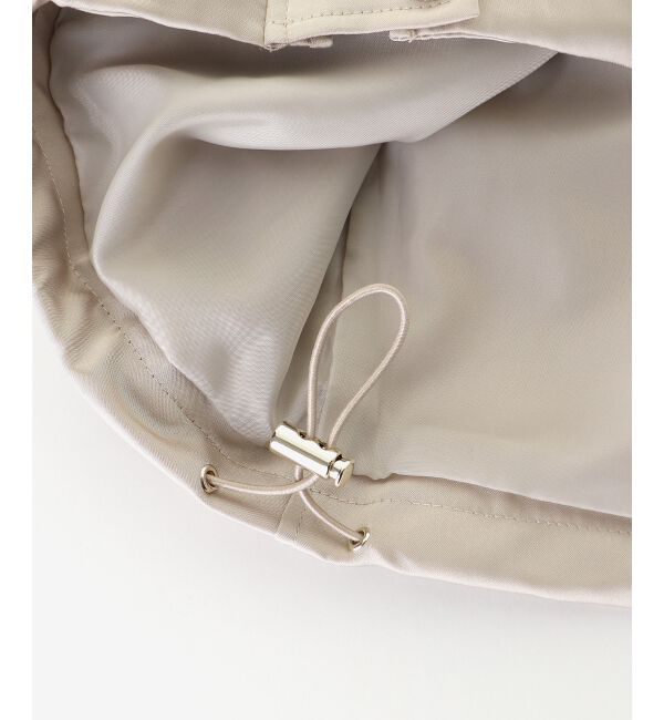  「サテンショートフードブルゾン」|ブルゾン・スタジャン|