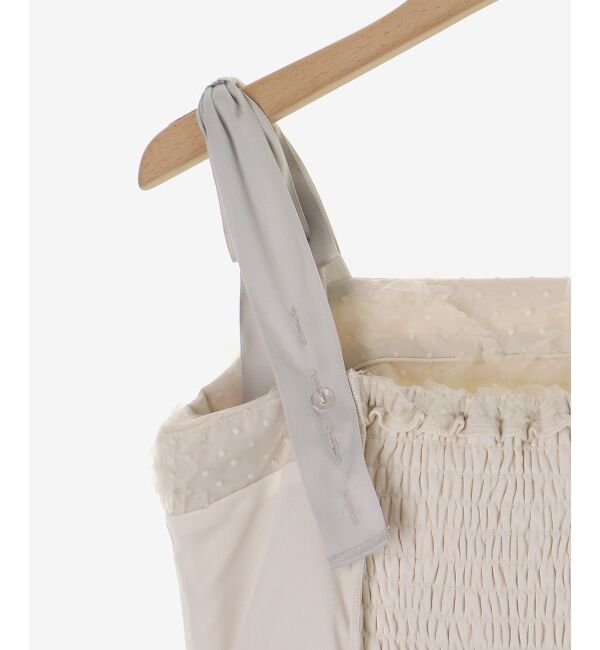  「肩リボンバイカラーマーメイドワンピ」|ワンピース|