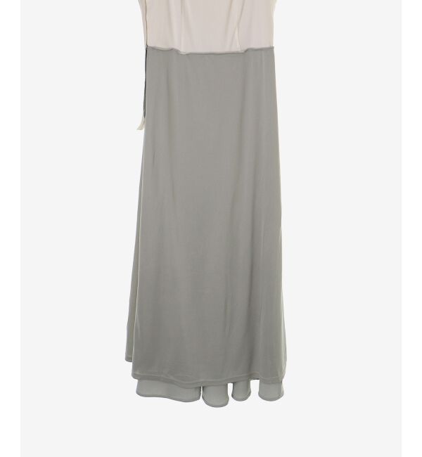  「肩リボンバイカラーマーメイドワンピ」|ワンピース|