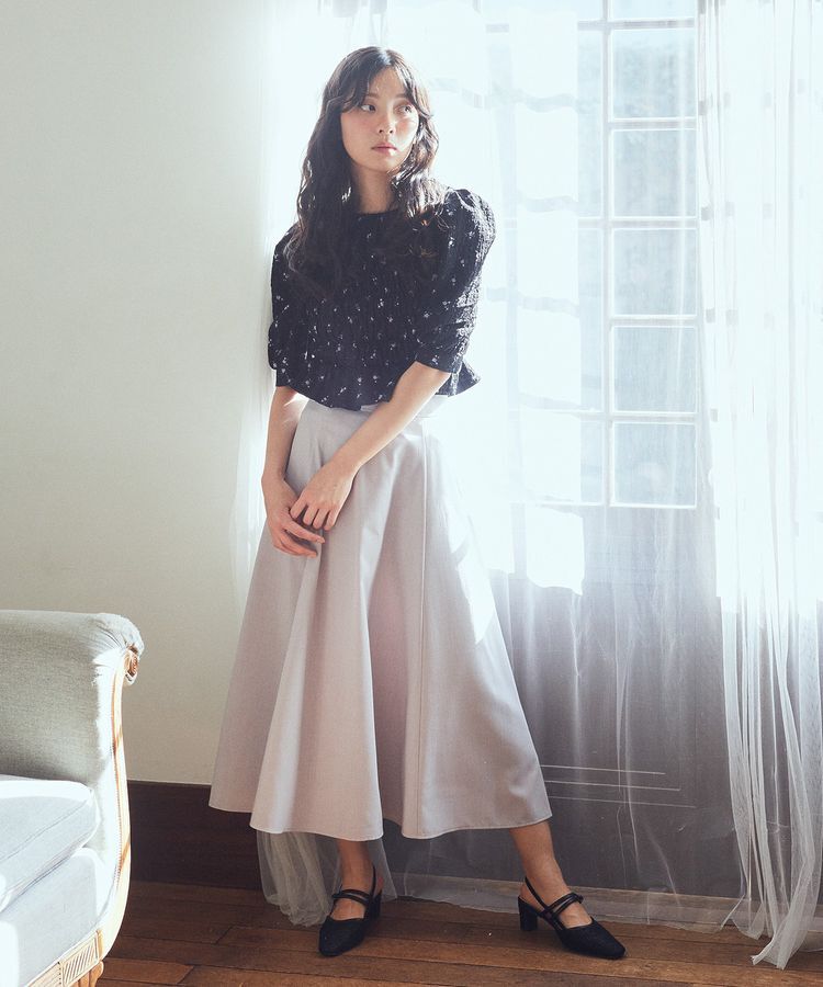 earth music&ecology「花柄ポコポコシャーリングトップス」|Tシャツ・カットソー|