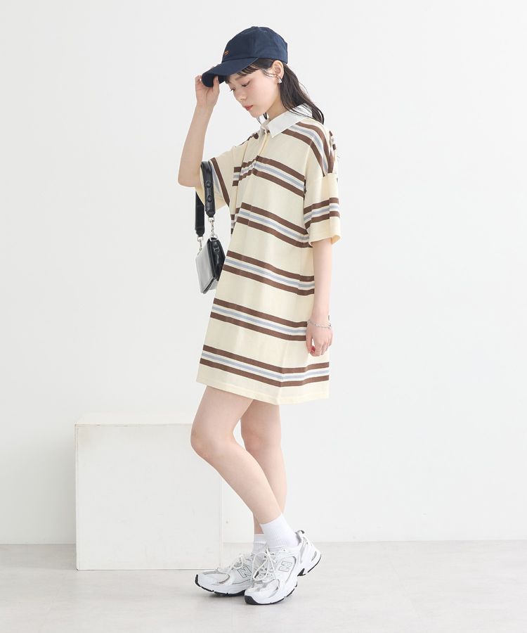 earth music&ecology「レトロボーダーラガーミニワンピース」|ワンピース|