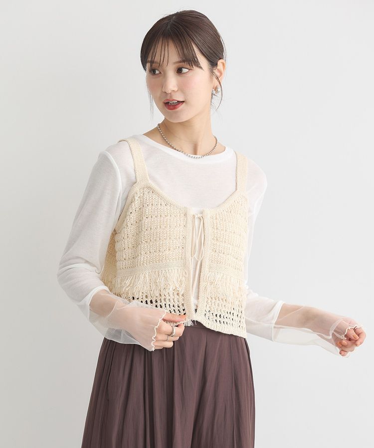 earth music&ecology「シアースリーブプルオーバー」|Tシャツ・カットソー|