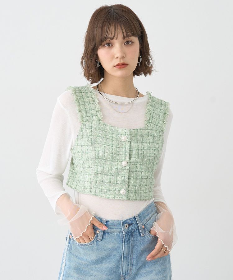 earth music&ecology「シアースリーブプルオーバー」|Tシャツ・カットソー|