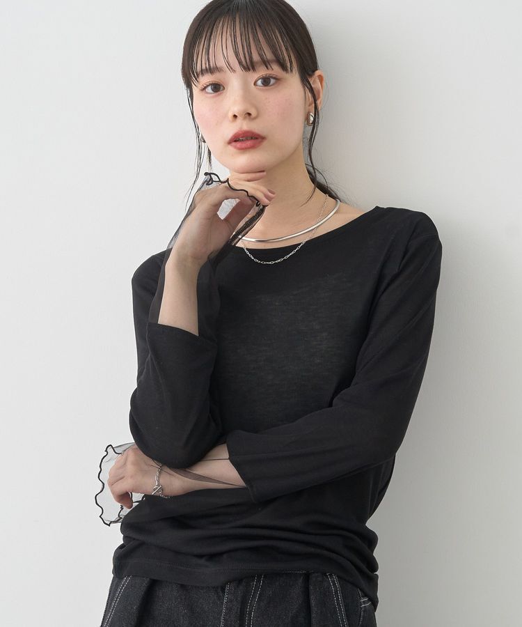 earth music&ecology「シアースリーブプルオーバー」|Tシャツ・カットソー|