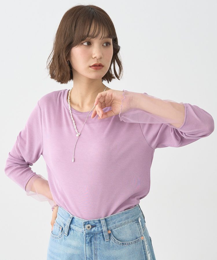 earth music&ecology「シアースリーブプルオーバー」|Tシャツ・カットソー|