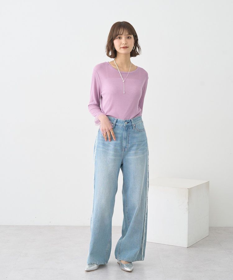 earth music&ecology「シアースリーブプルオーバー」|Tシャツ・カットソー|