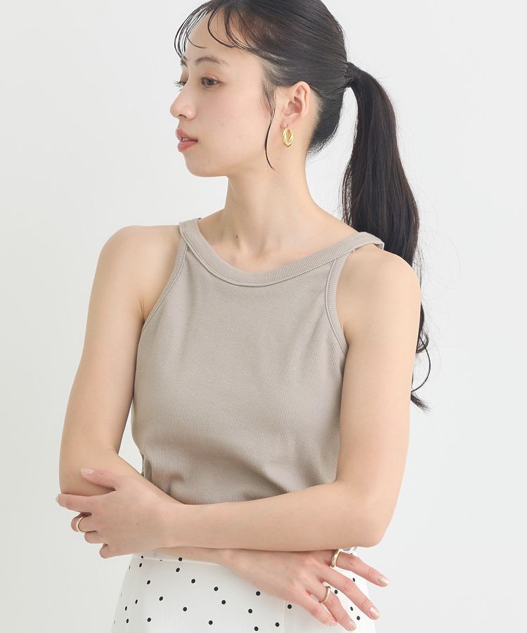 earth music&ecology「アメスリテレコタンクトップ」|インナー|Mocha