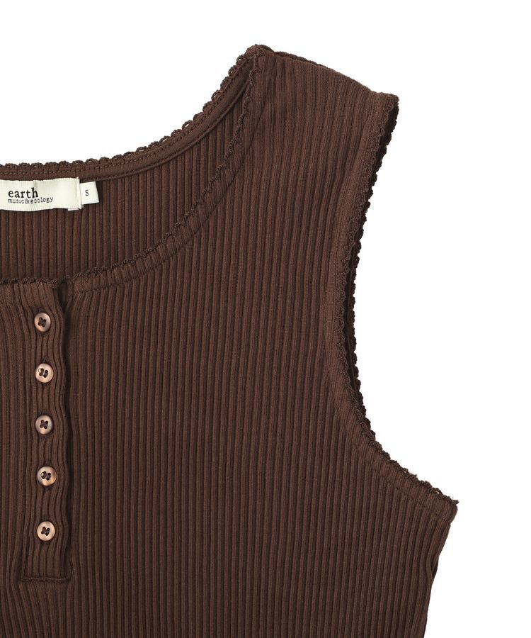 earth music&ecology「ピコミシンヘンリーネックタンクトップ」|インナー|