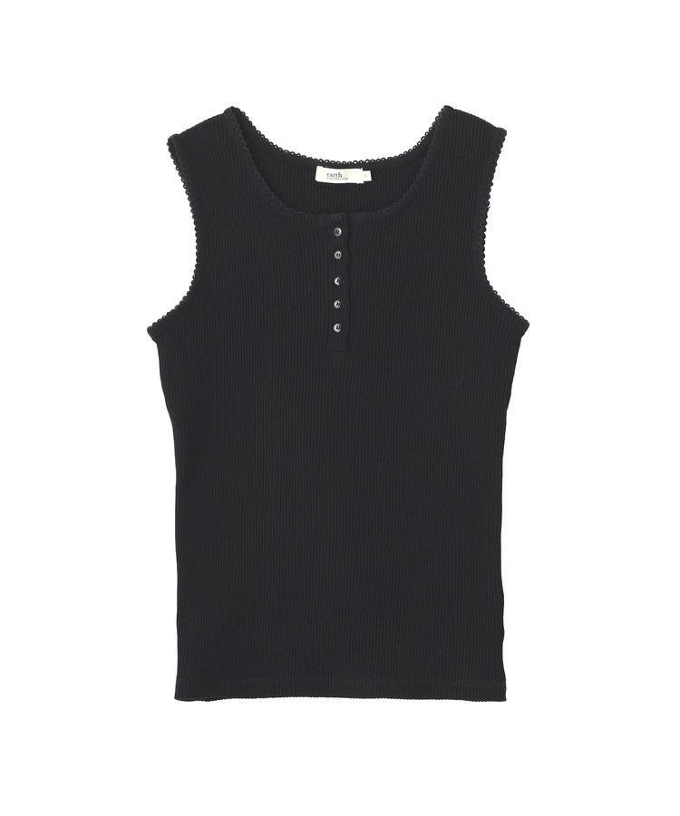 earth music&ecology「ピコミシンヘンリーネックタンクトップ」|インナー|