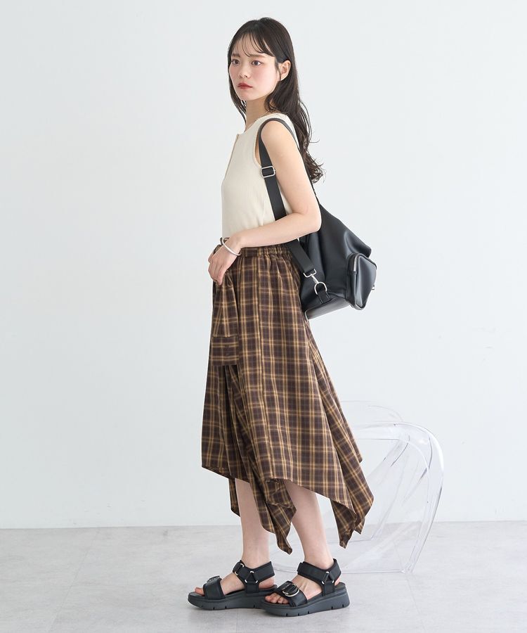 earth music&ecology「ピコミシンヘンリーネックタンクトップ」|インナー|