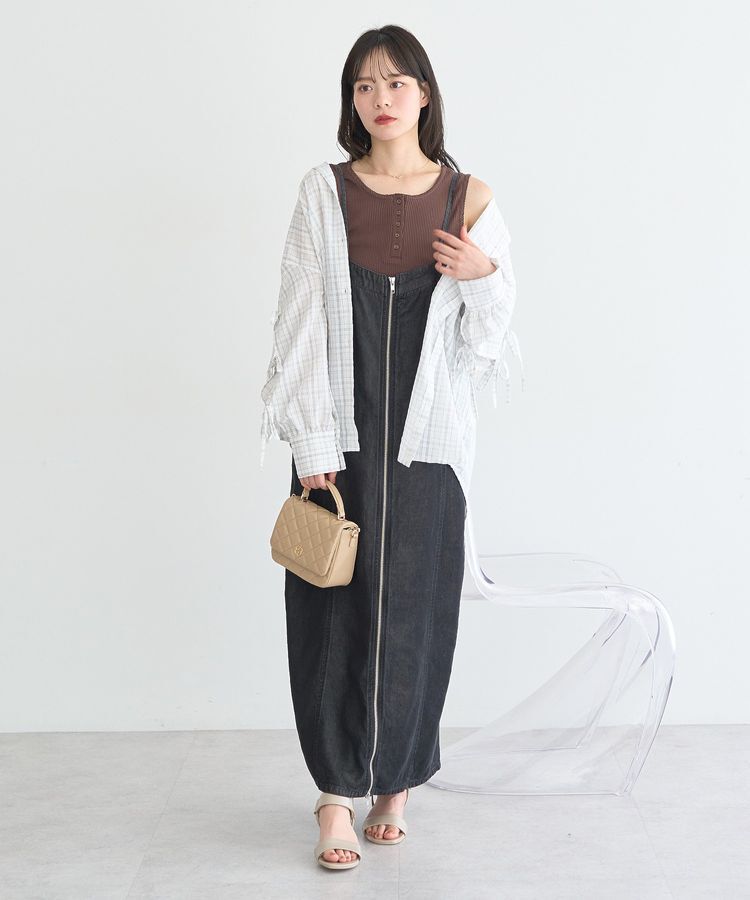 earth music&ecology「ピコミシンヘンリーネックタンクトップ」|インナー|