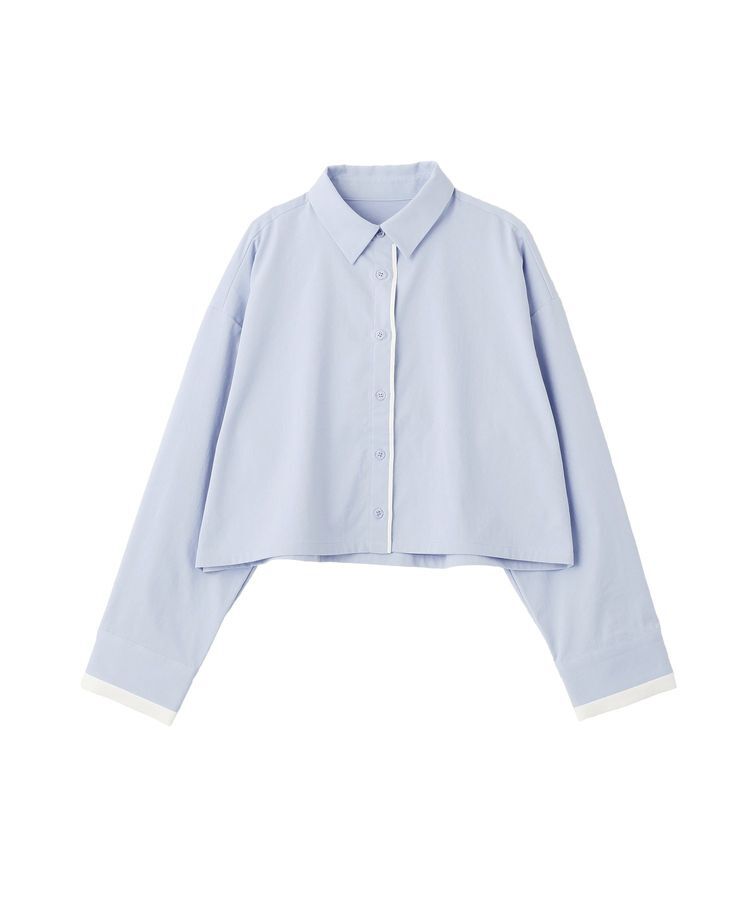 earth music&ecology「パイピングショートシャツ」|シャツ・ブラウス|