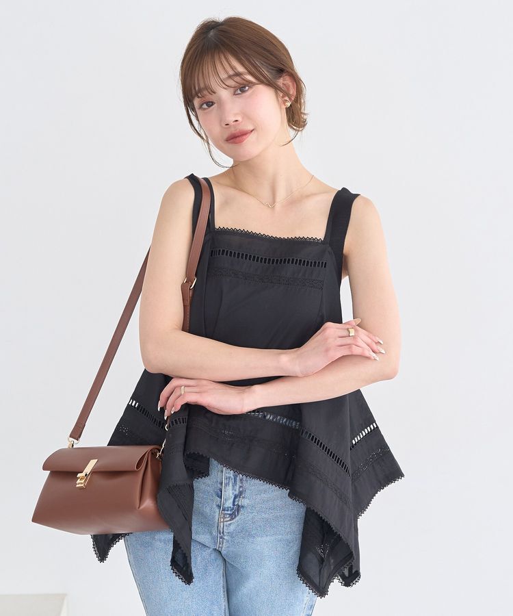 earth music&ecology「ハンカチデザインキャミビスチェ」|ベスト・ジレ|