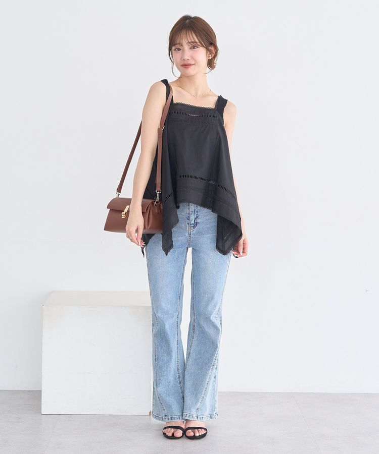 earth music&ecology「ハンカチデザインキャミビスチェ」|ベスト・ジレ|