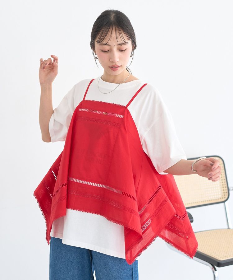 earth music&ecology「ハンカチデザインキャミビスチェ」|ベスト・ジレ|