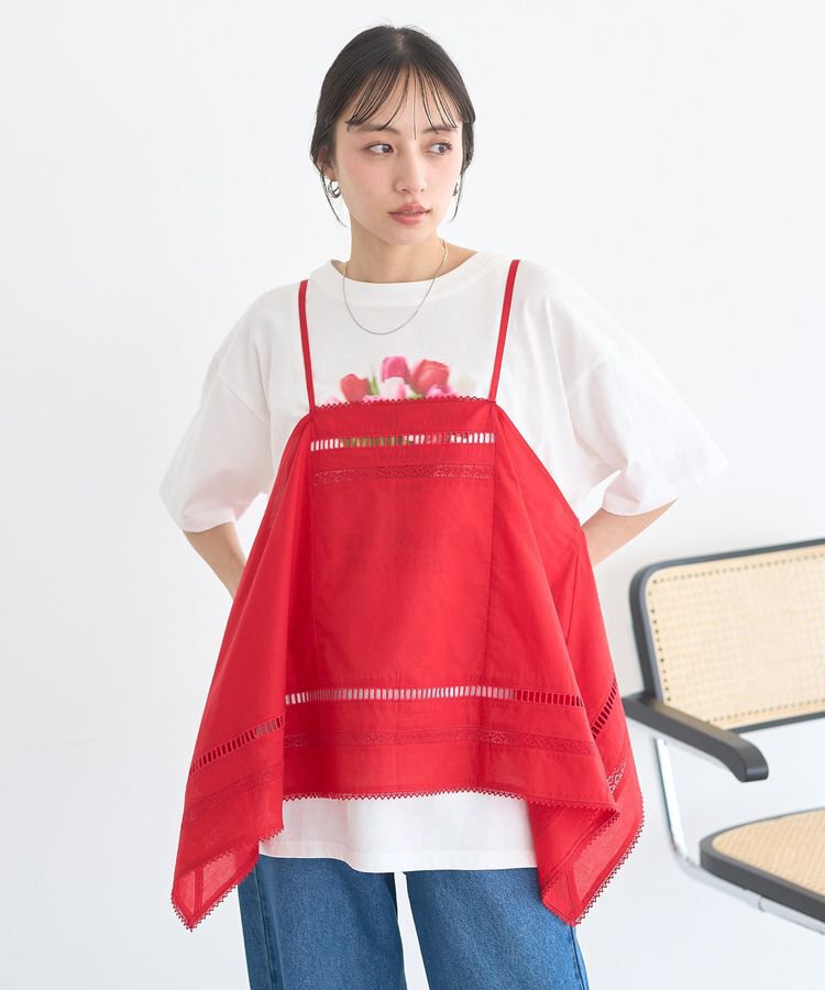 earth music&ecology「ハンカチデザインキャミビスチェ」|ベスト・ジレ|