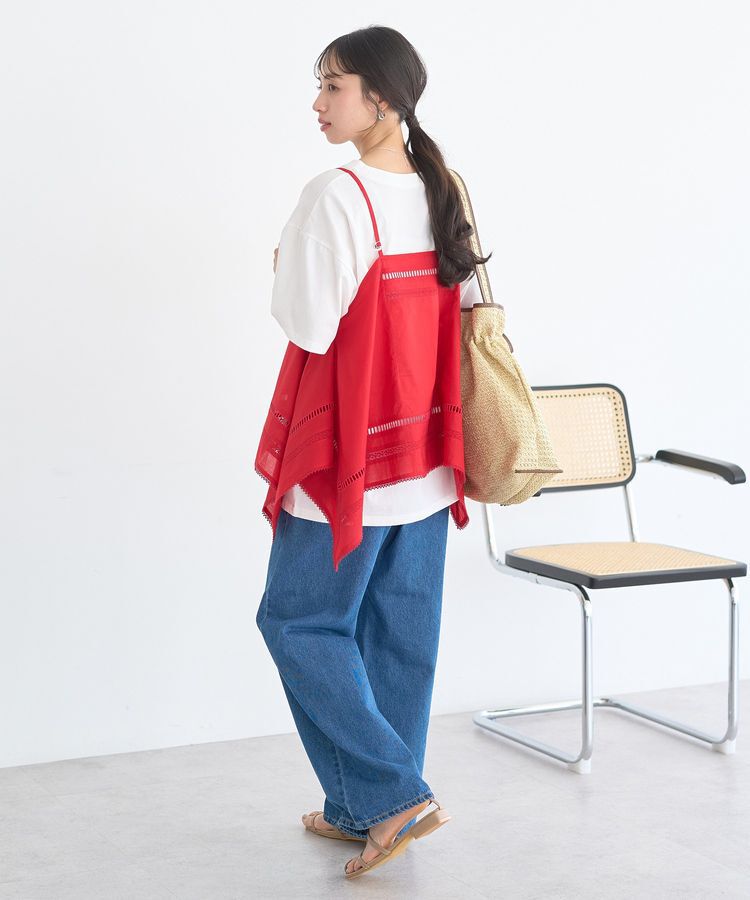 earth music&ecology「ハンカチデザインキャミビスチェ」|ベスト・ジレ|