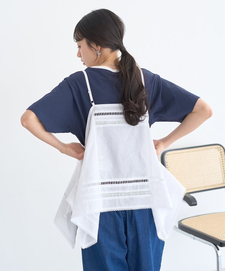 earth music&ecology「ハンカチデザインキャミビスチェ」|ベスト・ジレ|