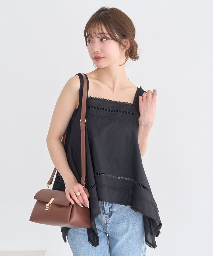 earth music&ecology「ハンカチデザインキャミビスチェ」|ベスト・ジレ|