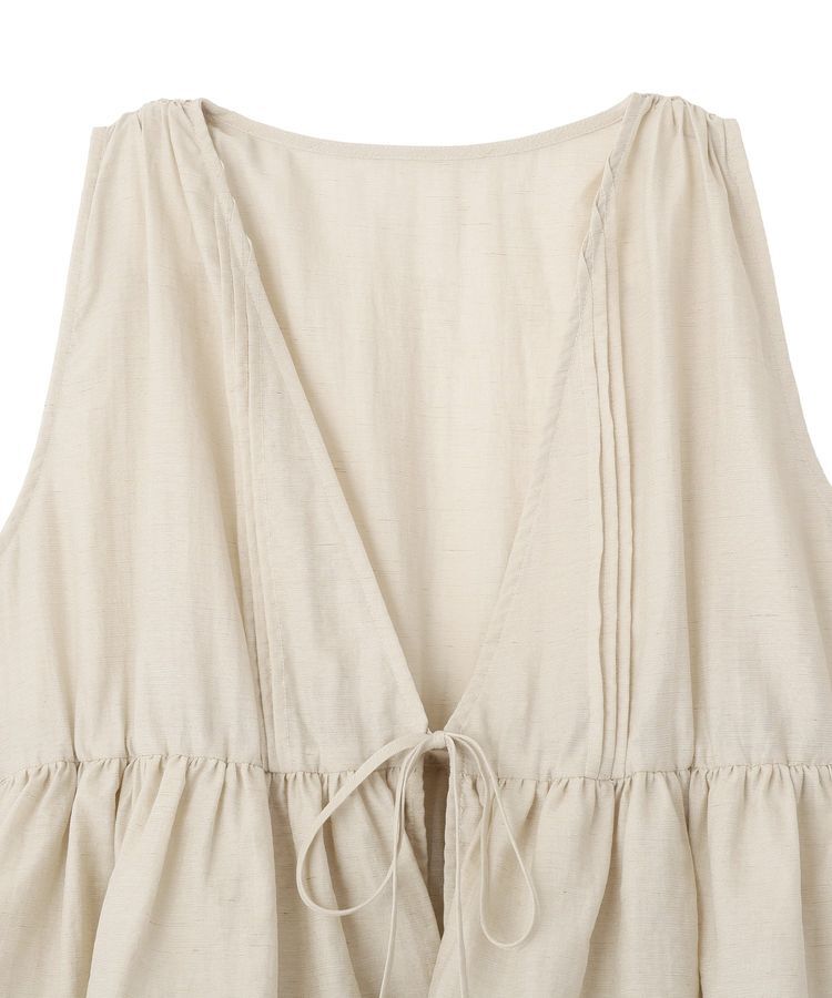 earth music&ecology「フリルティアードベスト」|ベスト・ジレ|