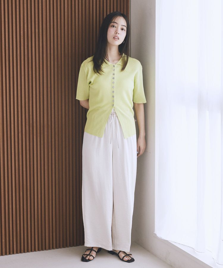 earth music&ecology「前後2WAYポロニット」|ニット・セーター|