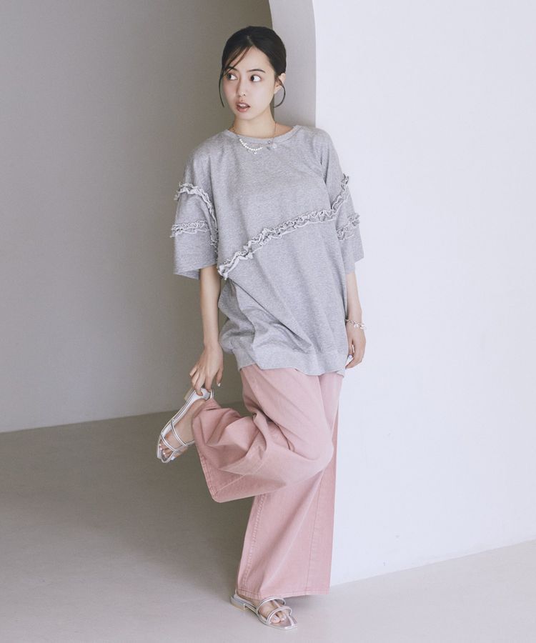 earth music&ecology「イージータックワイドデニム」|デニム|