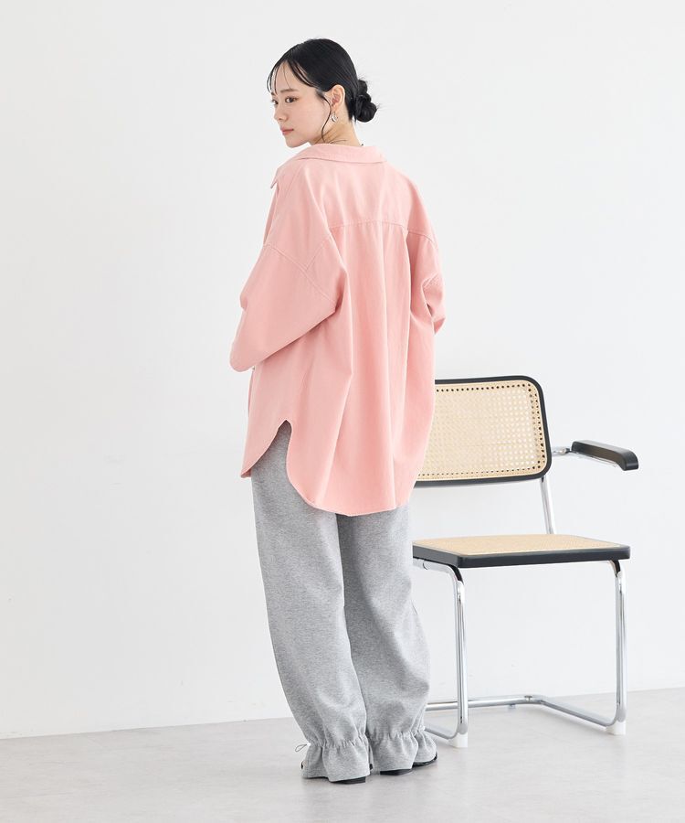 earth music&ecology「5分袖デニムシャツ」|シャツ・ブラウス|