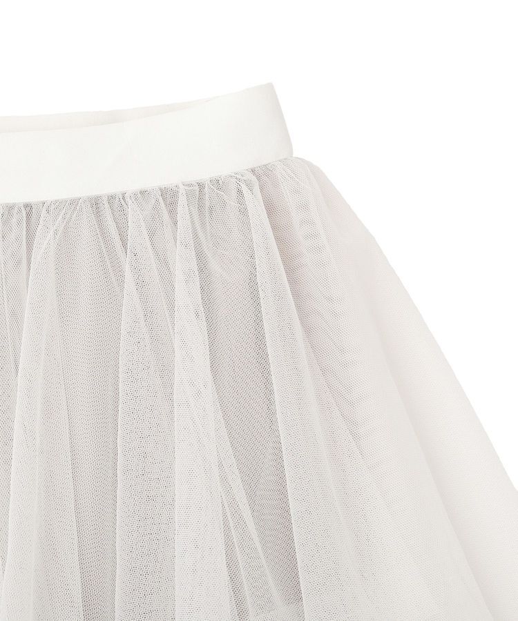 earth music&ecology「2wayレイヤードチュールスカート」|スカート|