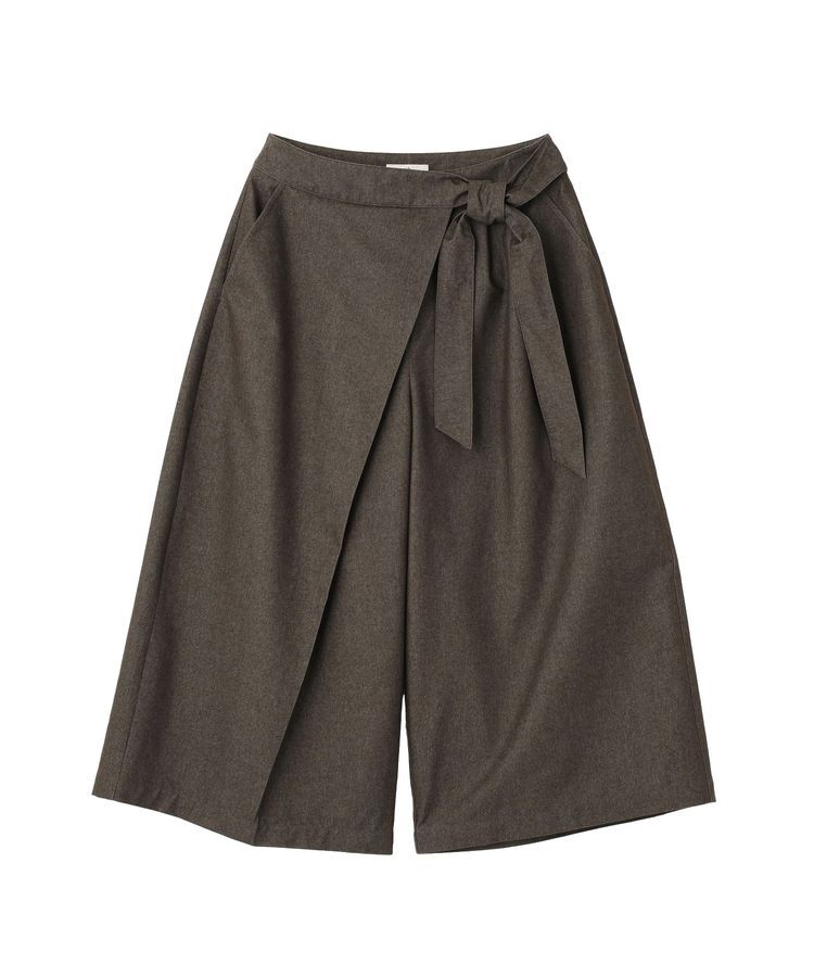 earth music&ecology「ラップハーフパンツ」|その他|Charcoal Gray