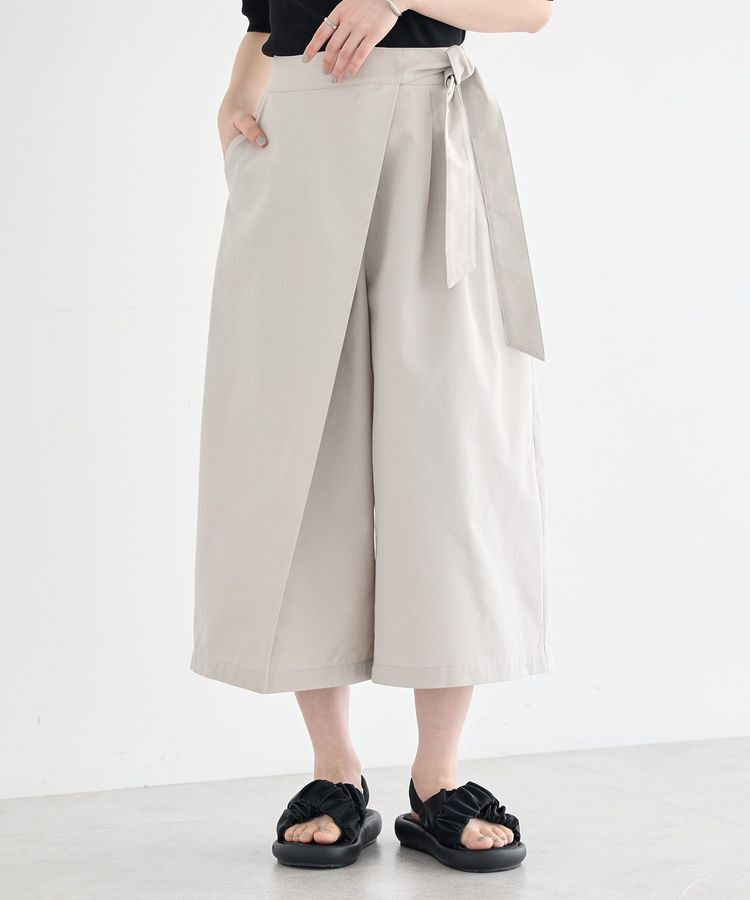 earth music&ecology「ラップハーフパンツ」|その他|Gray Beige