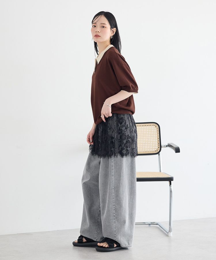 earth music&ecology「レースレイヤードスカート」|その他|