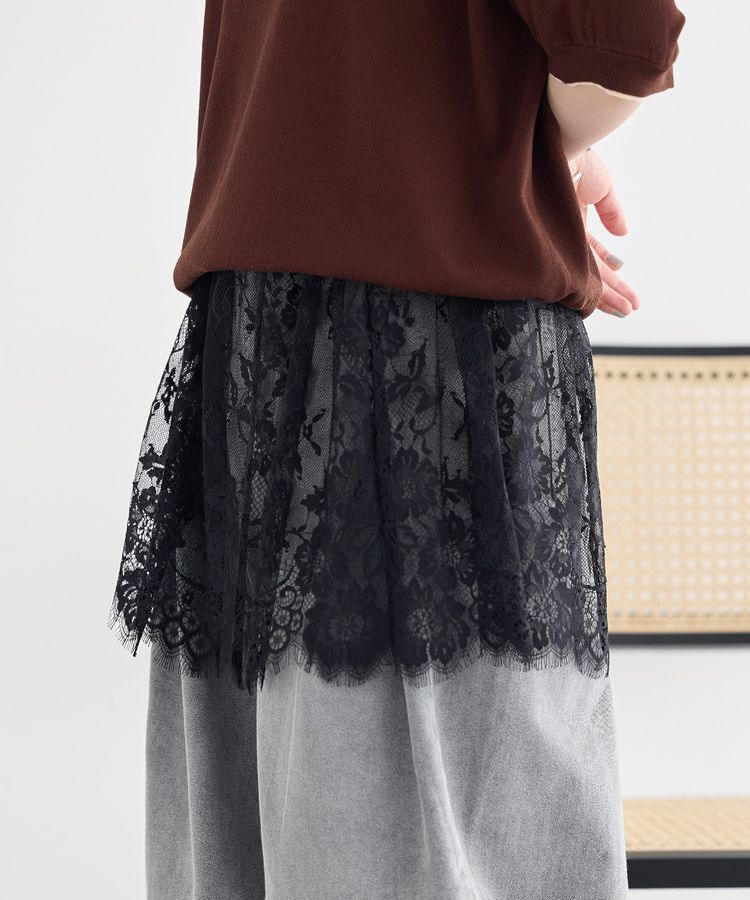 earth music&ecology「レースレイヤードスカート」|その他|