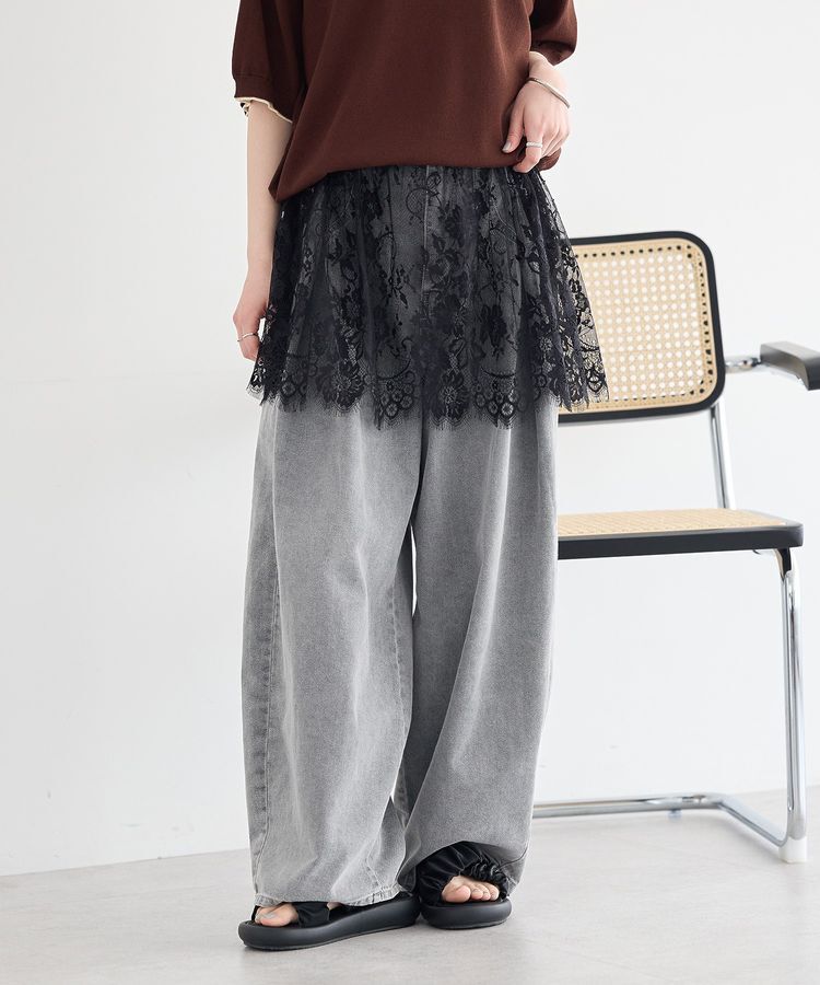 earth music&ecology「レースレイヤードスカート」|その他|