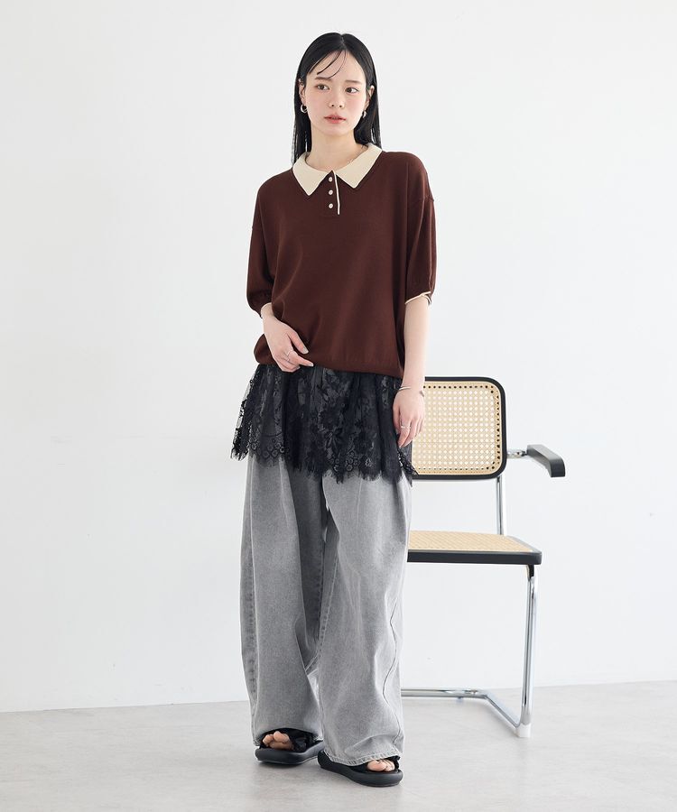 earth music&ecology「レースレイヤードスカート」|その他|