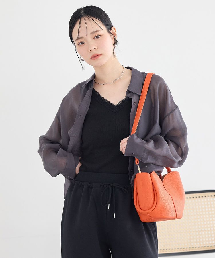 earth music&ecology「【WEB限定】シアーショートシャツ」|シャツ・ブラウス|